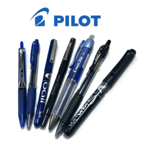 Pilotpennorna Hitech point, supergrip, v-ball, vega, g2 och v-sign